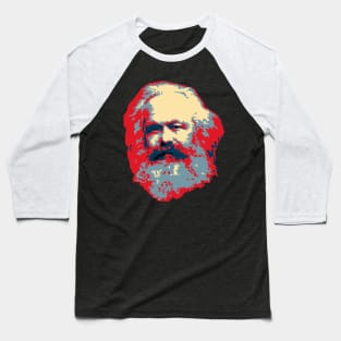 Karl Marx Pop Art Baseball T-Shirt